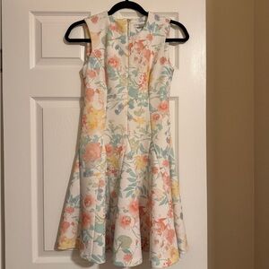 NWOT Calvin Klein Pastel Floral Dress